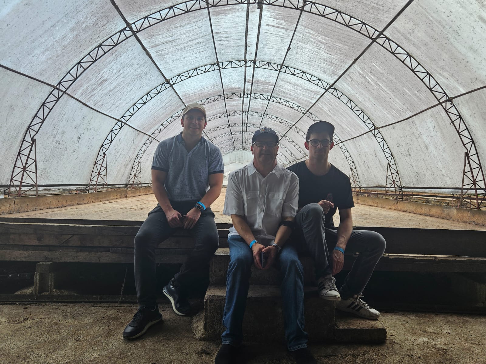 José Valdivieso Sr., José Valdivieso Jr., and Emilio Valdivieso together in Ecuador